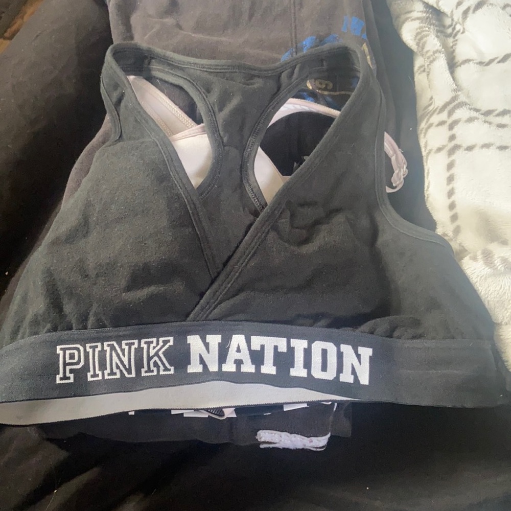 Pink victory secret sports bra
